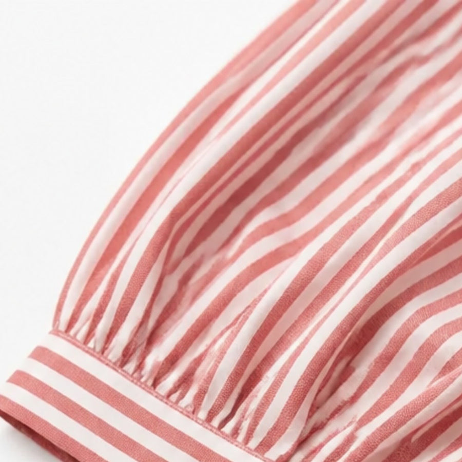Opaline Women's Striped Sailor Collar Blouse