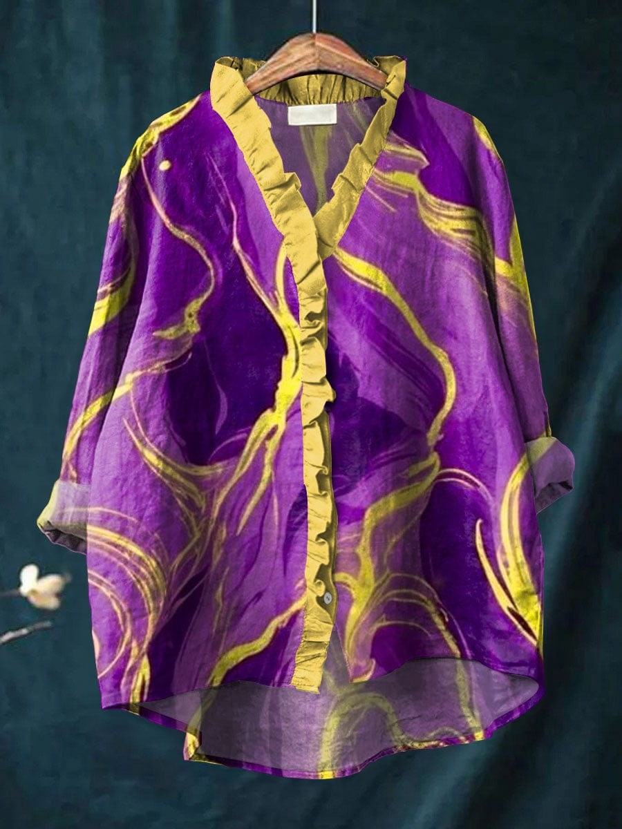 Opal™ Spiral Print Blouse in Purple