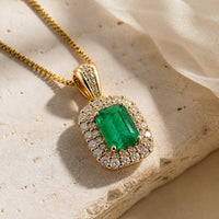 Emerald Golden Bohemia Necklace