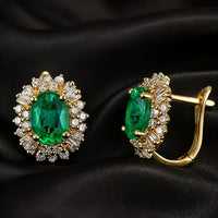 Emerald Prestige Stud Earrings