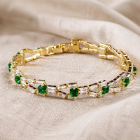 Emerald Echelon Tennis Bracelet