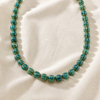 Trendy Pumpkin Beads Necklace
