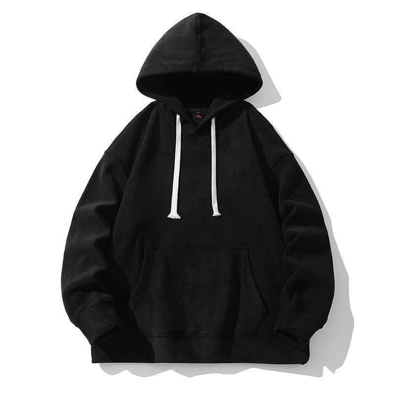 Ophelia Cotton Hoodie with Hood in Black