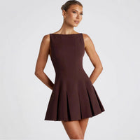 Ophelia Elegant Dress with Pleated