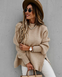 Ophelia Knit Sweater in Apricot