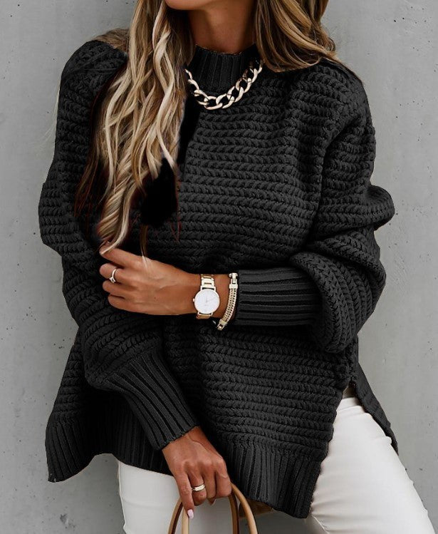 Ophelia Knit Sweater in Black