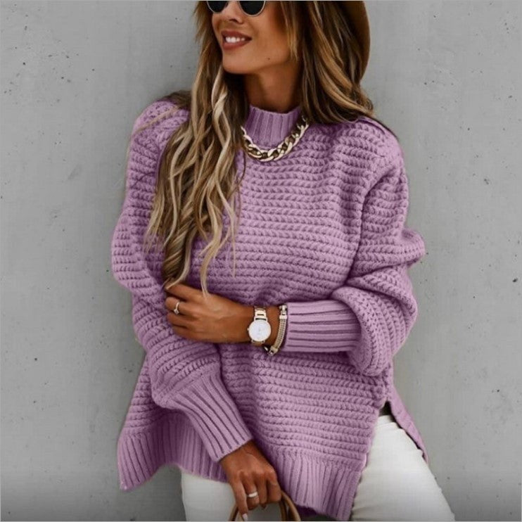 Ophelia Knit Sweater in Purple