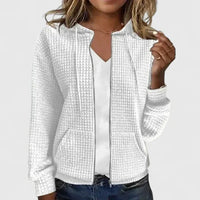 Ophira Women's Quilted Zip Front Jacket in White