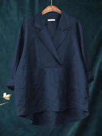 Oriana™ Timeless Blouse in Navy Blue