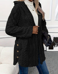 Orianne Jacket with Hood in Black