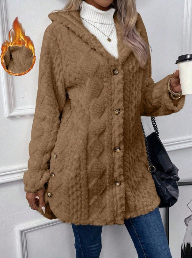Orianne Jacket with Hood in Camel