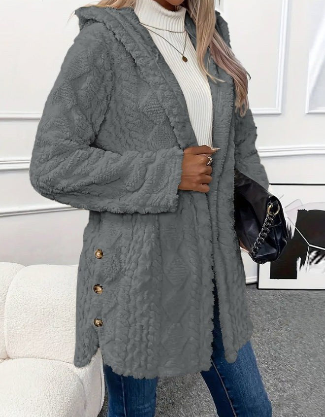 Orianne Jacket with Hood in Grey