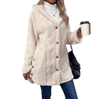 Orianne Jacket with Hood in White