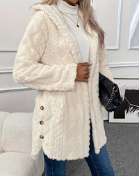Orianne Jacket with Hood in White