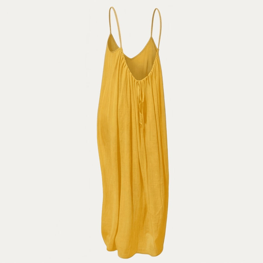 Orinthia Women's Flowy Maxi Dress with Open Back