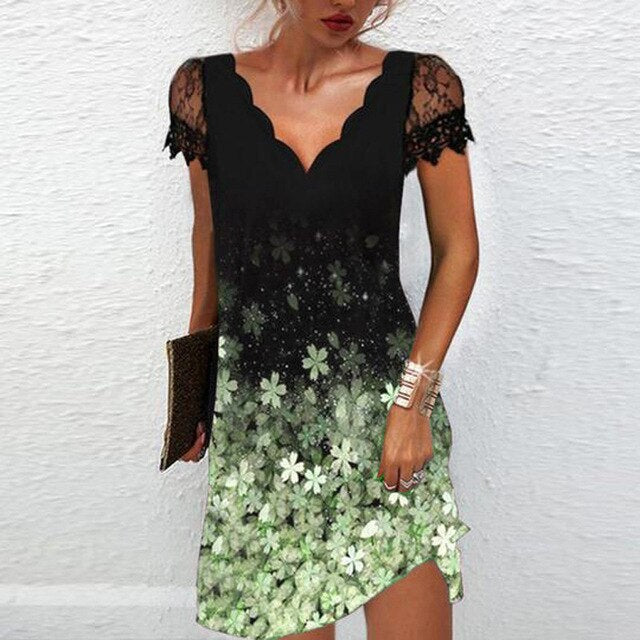 Orla Elegant Dress in Green