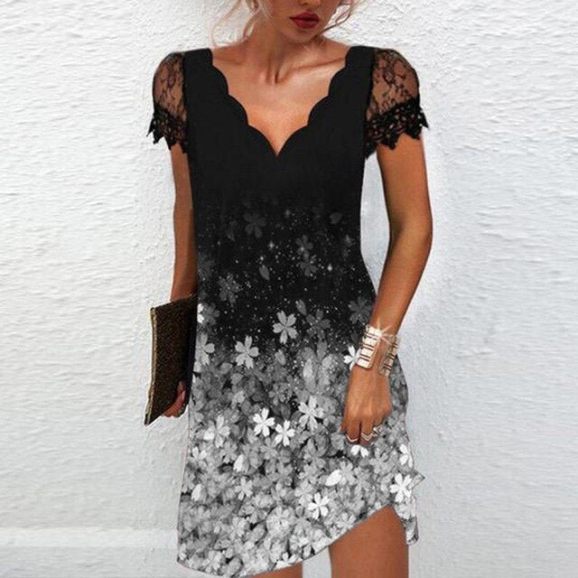 Orla Elegant Dress in Silver