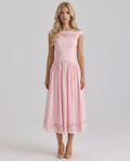 ORLA | EMBROIDERED BOAT MIDI DRESS