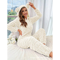 Orla Jumpsuit with Hood in Cream