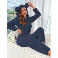 Orla Jumpsuit with Hood in Royal Blue