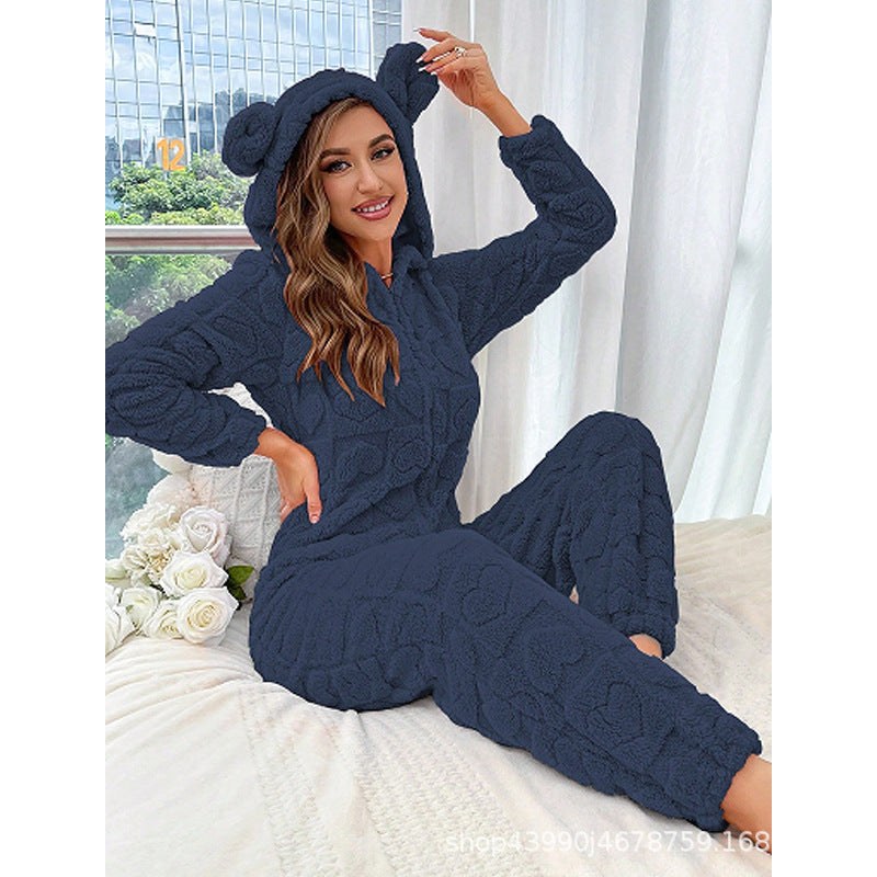 Orla Jumpsuit with Hood in Royal Blue