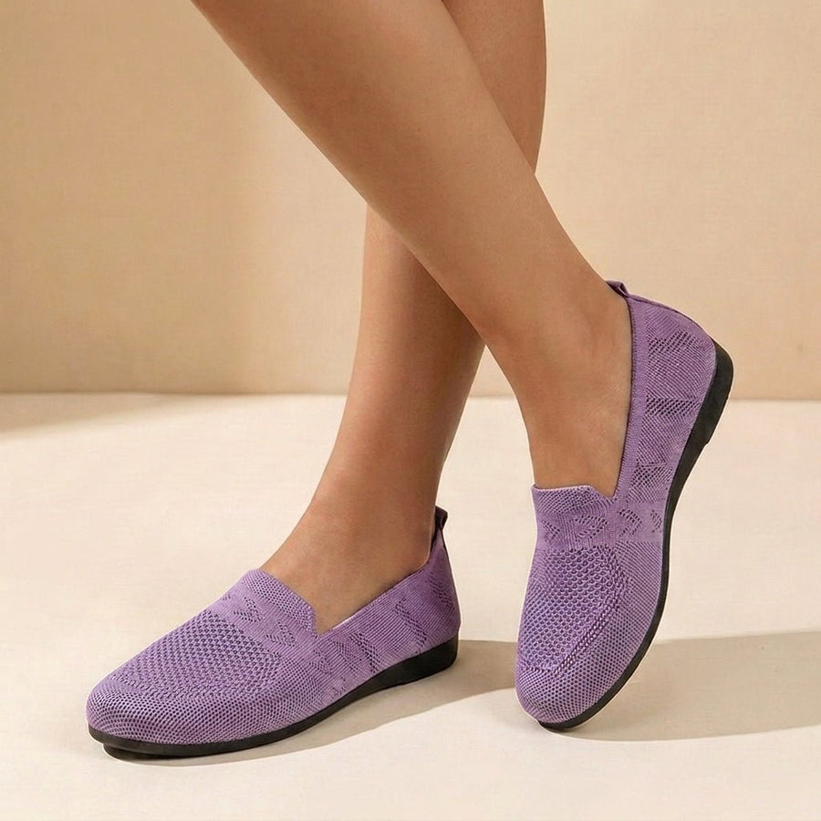 Evelyn | Knit Flats Women's Slip-On Round Toe Comfort