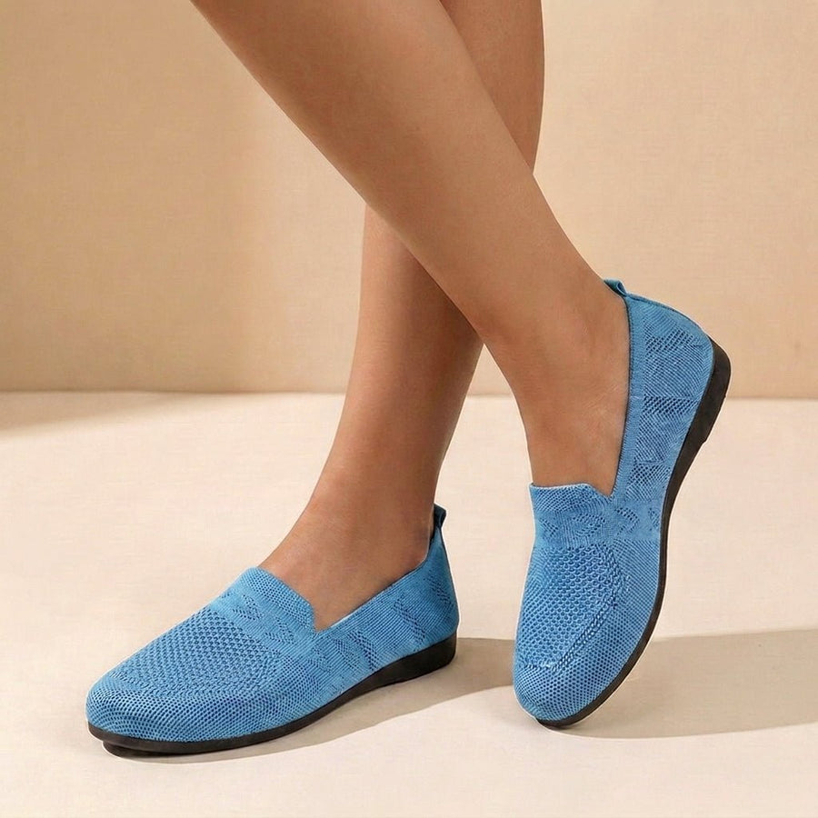 Evelyn | Knit Flats Women's Slip-On Round Toe Comfort