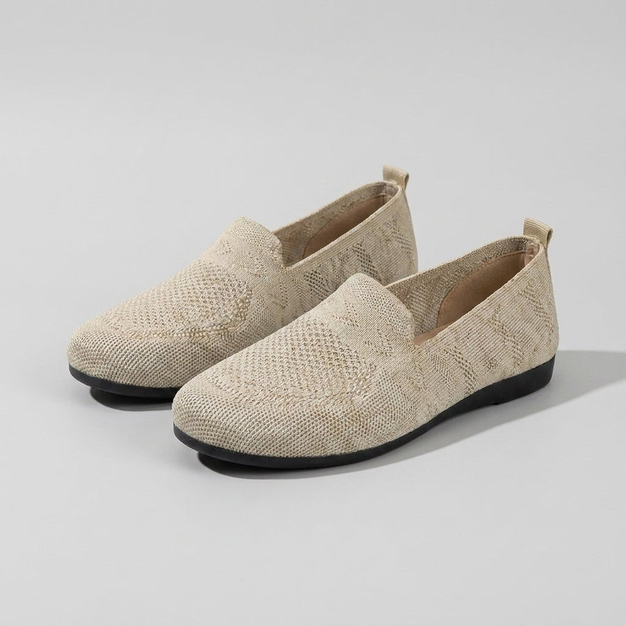 Evelyn | Knit Flats Women's Slip-On Round Toe Comfort
