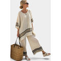 Orwyn Women's Striped Relaxed Two-Piece Set
