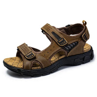 Oskar Orthopaedic Sandals in Dark Brown