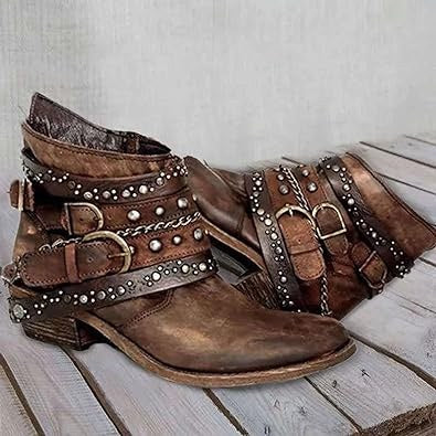 Oskar Vintage Boots in Brown
