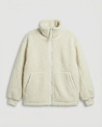 Oskar Warm Jacket with Oversized in Beige