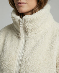 Oskar Warm Jacket with Oversized in Beige