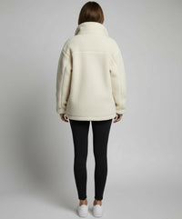 Oskar Warm Jacket with Oversized in Beige