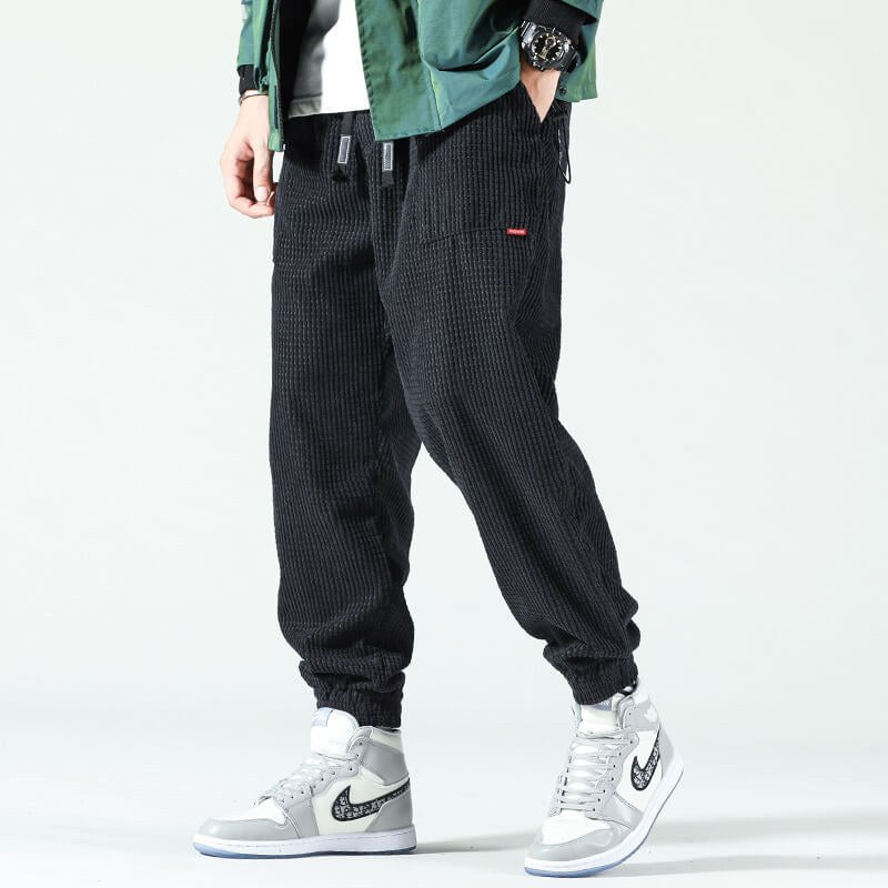 Otto Corduroy Trousers in Black