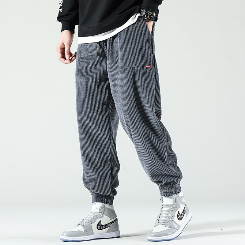 Otto Corduroy Trousers in Grey