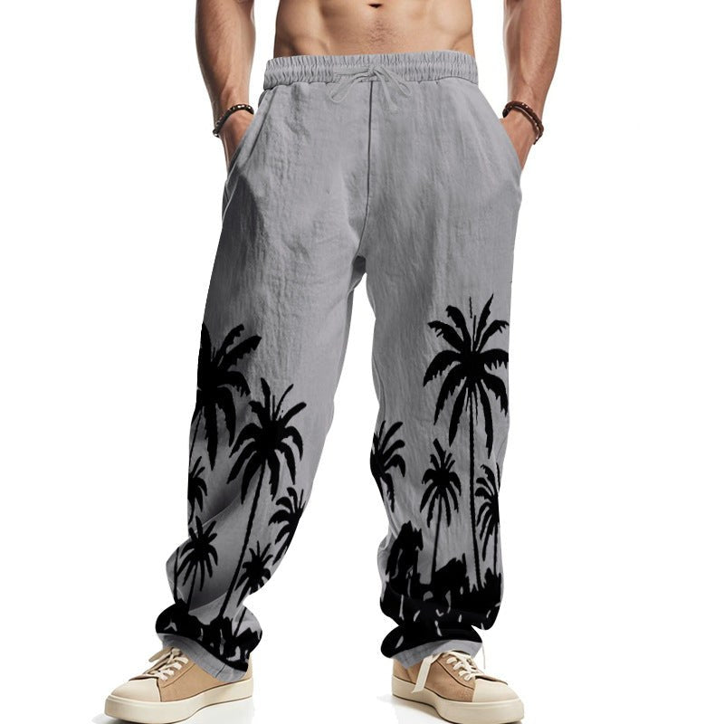 Otto Linen Trousers in Dark Grey