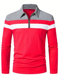 Otto Shirt with Zip Front in Burgundy
