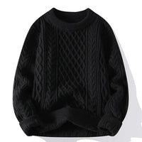 Otto Vintage Knit Sweater in Black