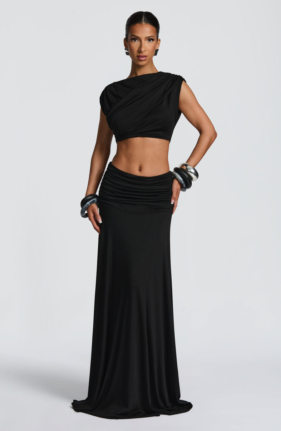 Martina Maxi Skirt - Black