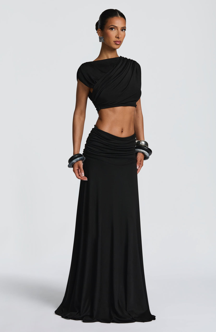 Martina Maxi Skirt - Black