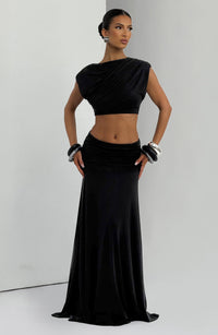 Martina Maxi Skirt - Black