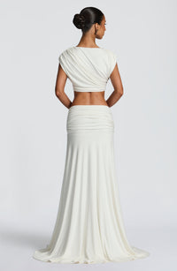 Martina Maxi Skirt in Ivory