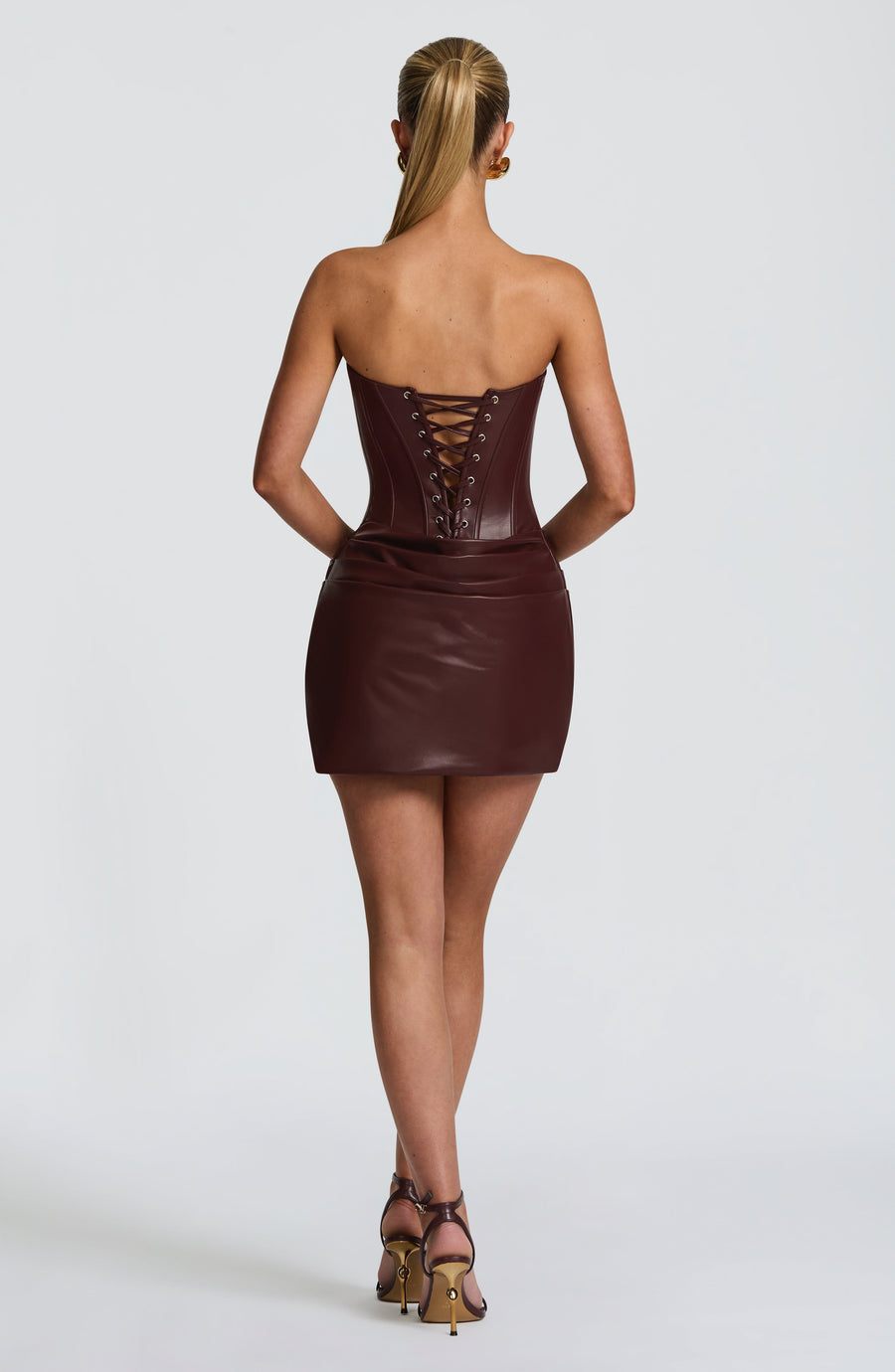 Flor Mini Dress – Burgundy