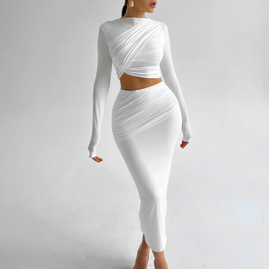 Paloma Elegant Skirt in White