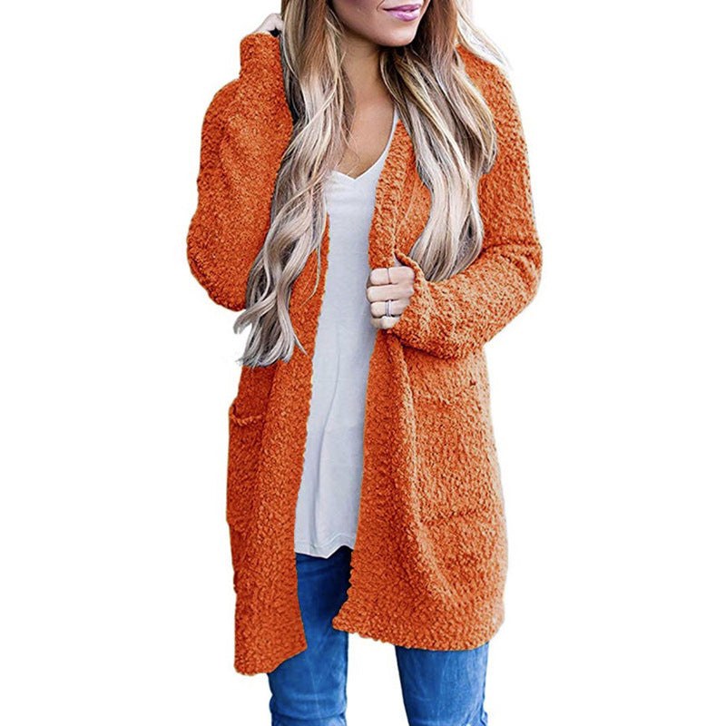 Paloma Knit Coat in Orange