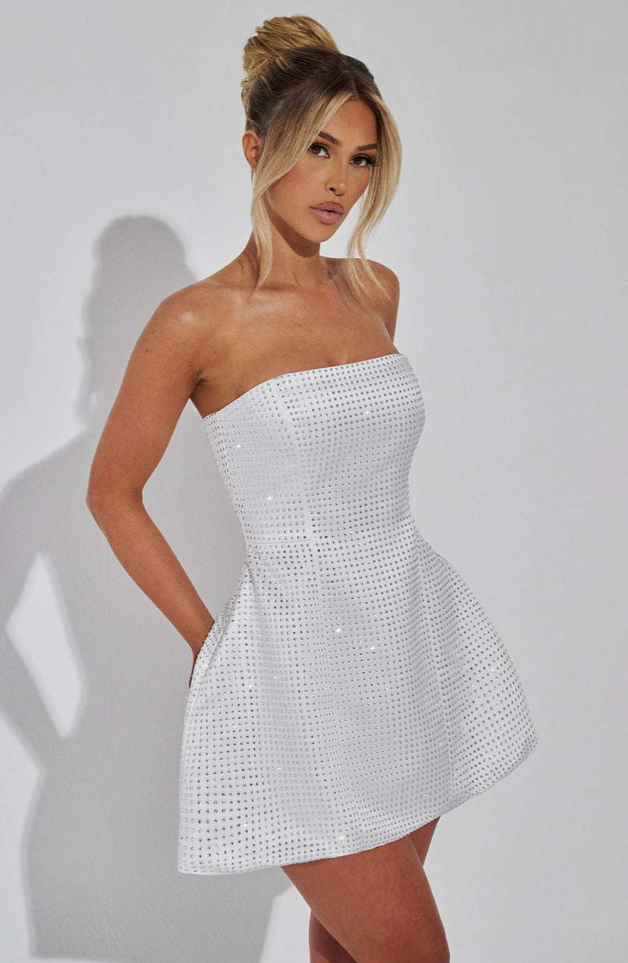 Elle Mini Dress – Ivory