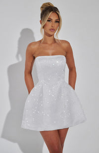 Elle Mini Dress – Ivory