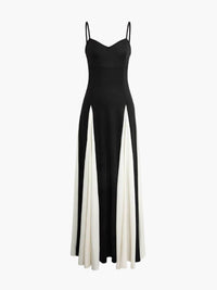 Paloma™ Elegant Maxi Dress in Black/White