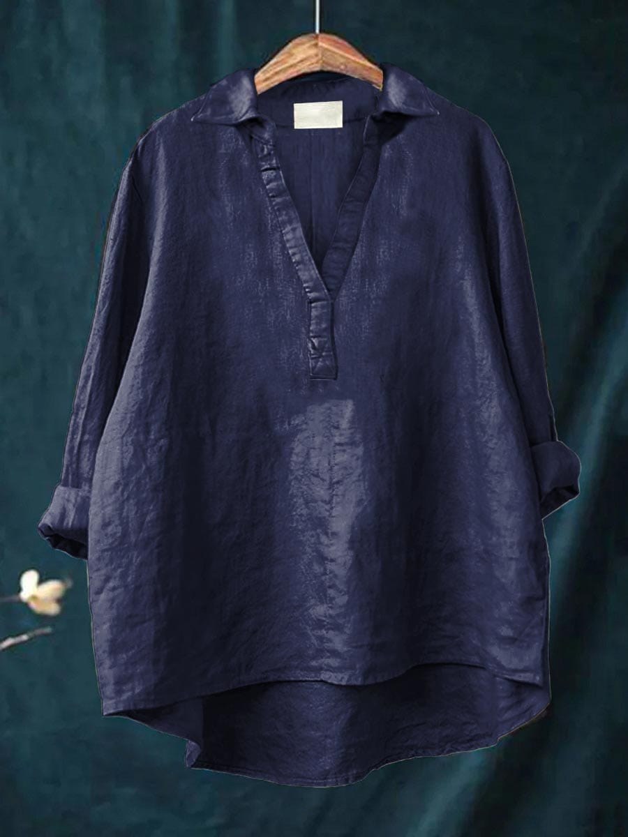 Patrice™ Timeless Blouse in Navy Blue